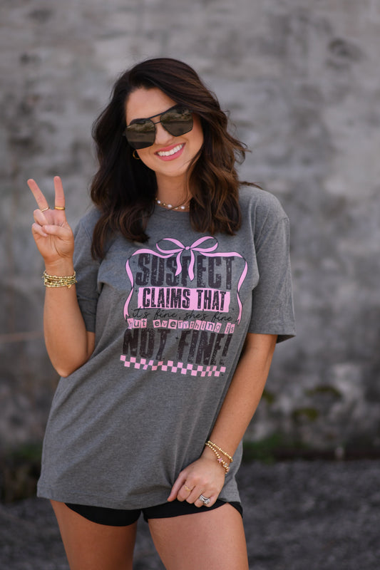 Suspect Claims she’s Fine Tee