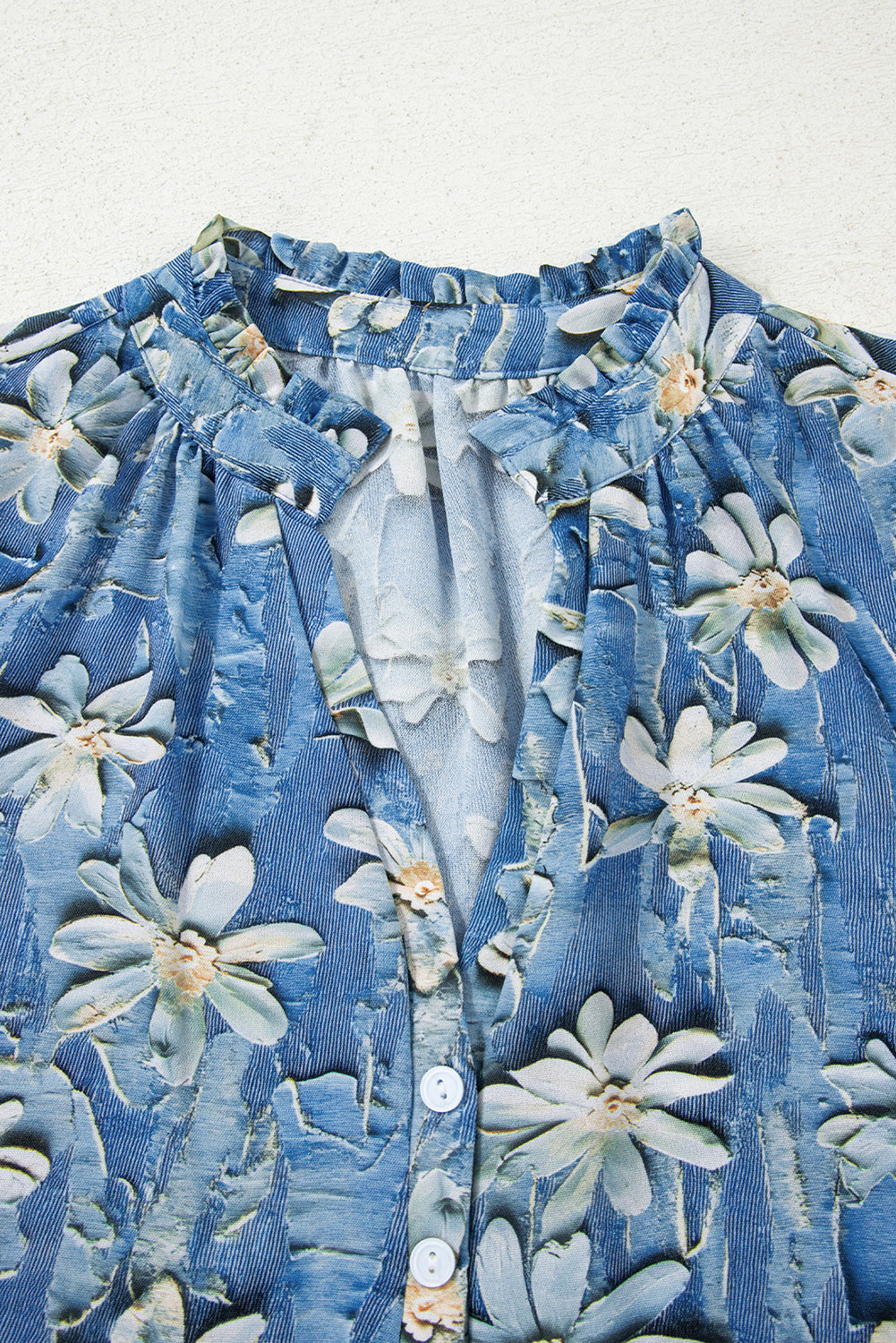Sarajana Half Placket Collared Blouse