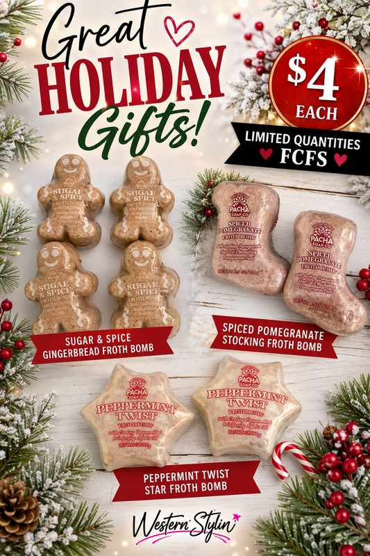 FROTHING BATH BOMBS - HOLIDAY THEME