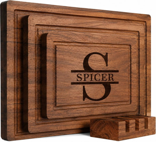 CUSTOM MADE WOOD CUTTING BOARDS - MADE IN THE USA