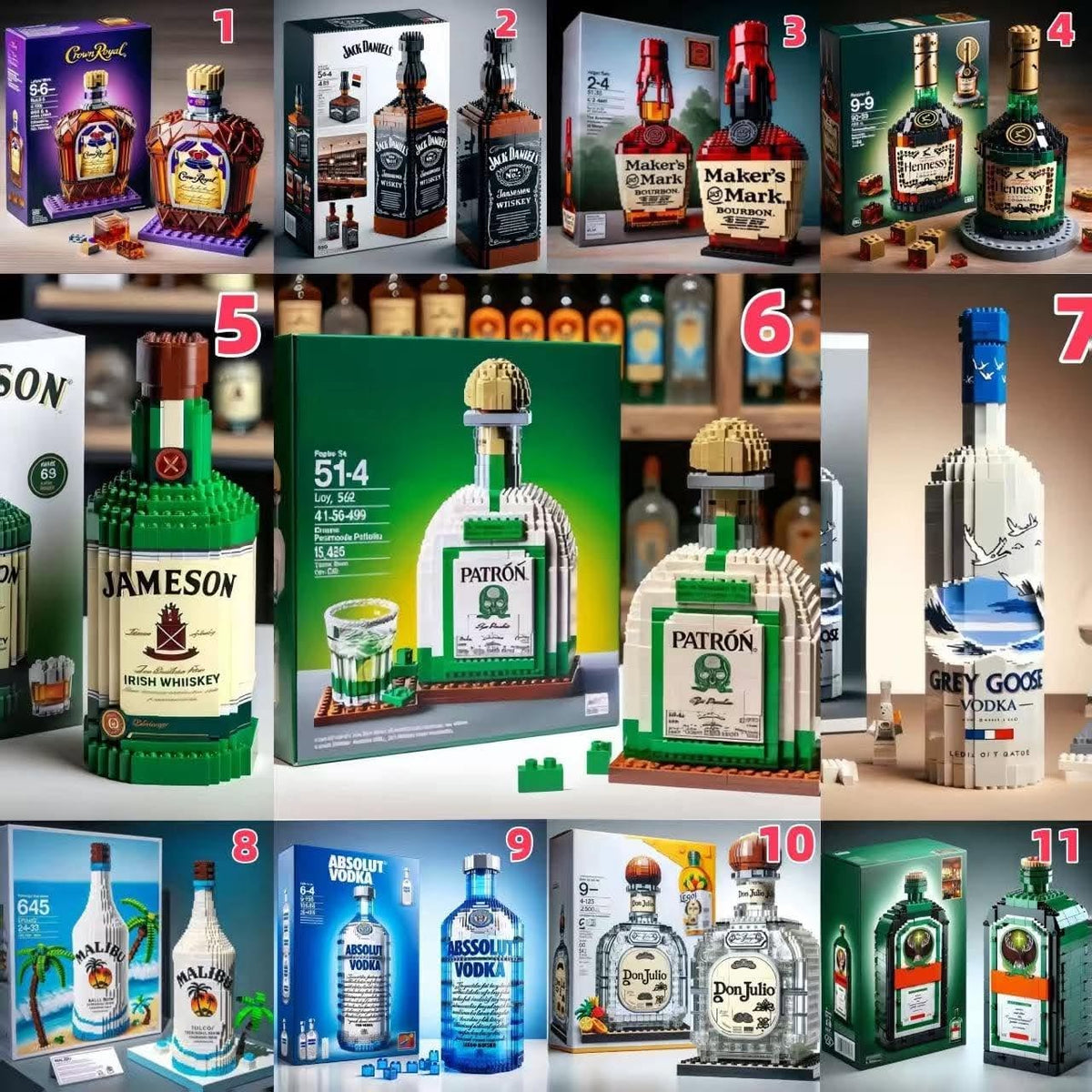 DO-IT-YOUSELF MODELS OF BOTTLES | READY TO SHIP