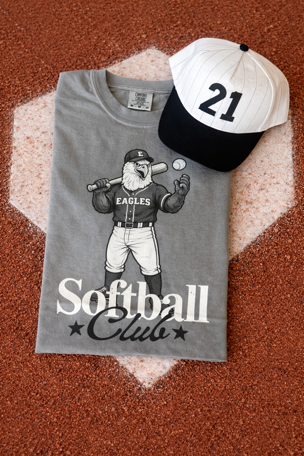 Baseball Club & Softball Club Mascot Tees (60 Mascots Available)