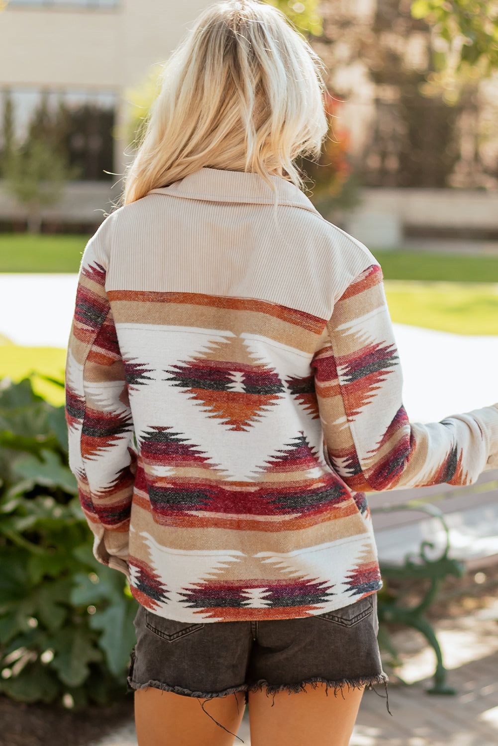 Emily Flap Raw Hem Shacket