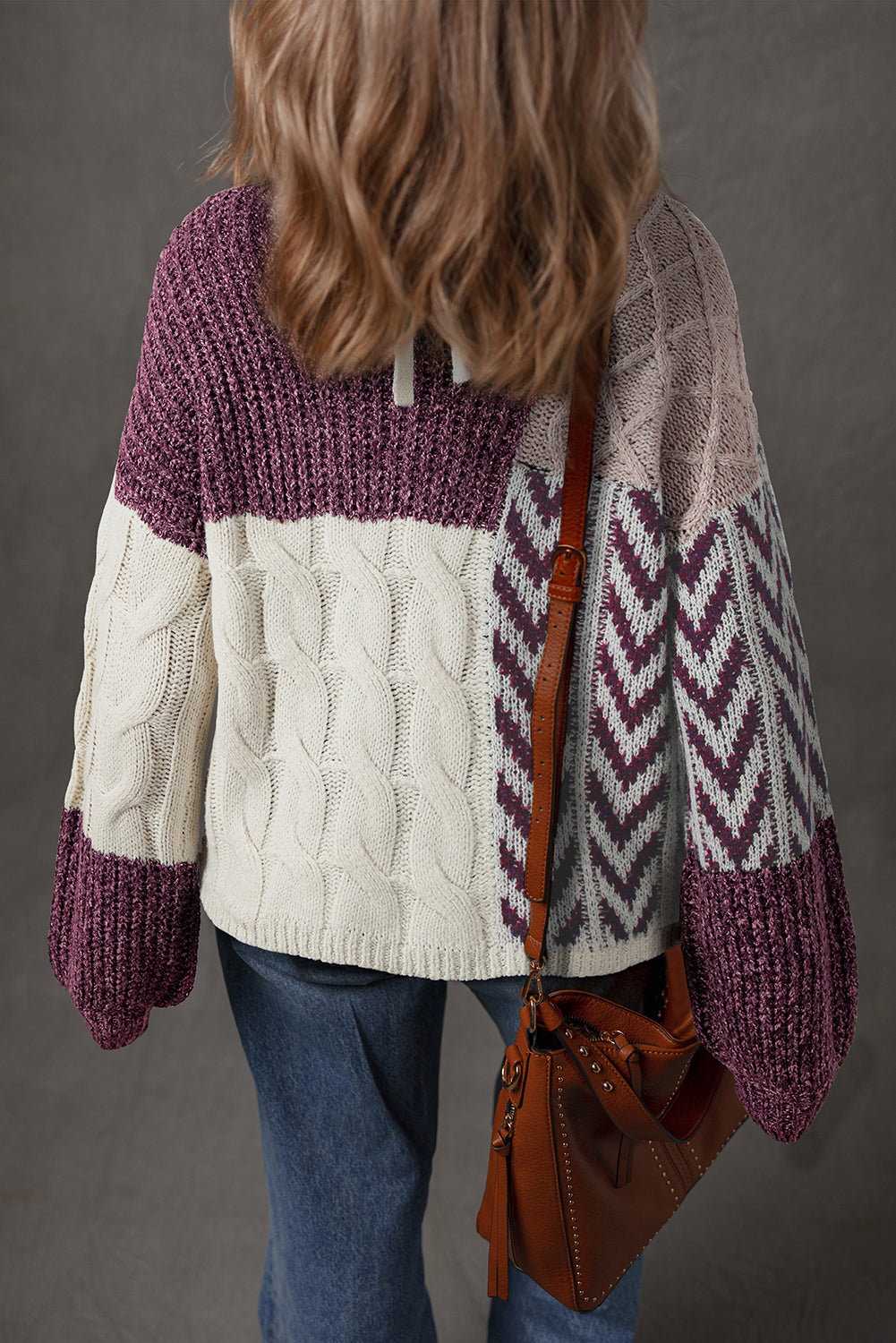 Elliott Back Loose Fit Sweater