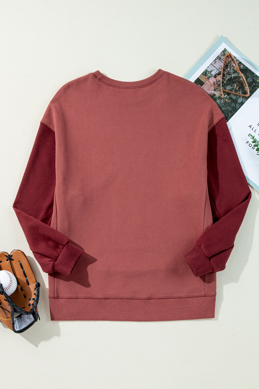 Ella Patchwork Drop Shoulder Pullover