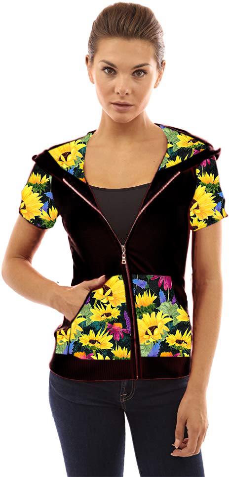 SPRING FLING SHORT SLEEVE HOODED JACKET