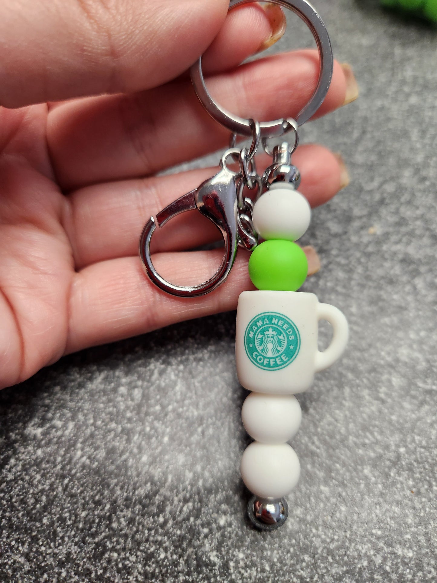 Stethoscope Silicone Beaded Pen or Keychain