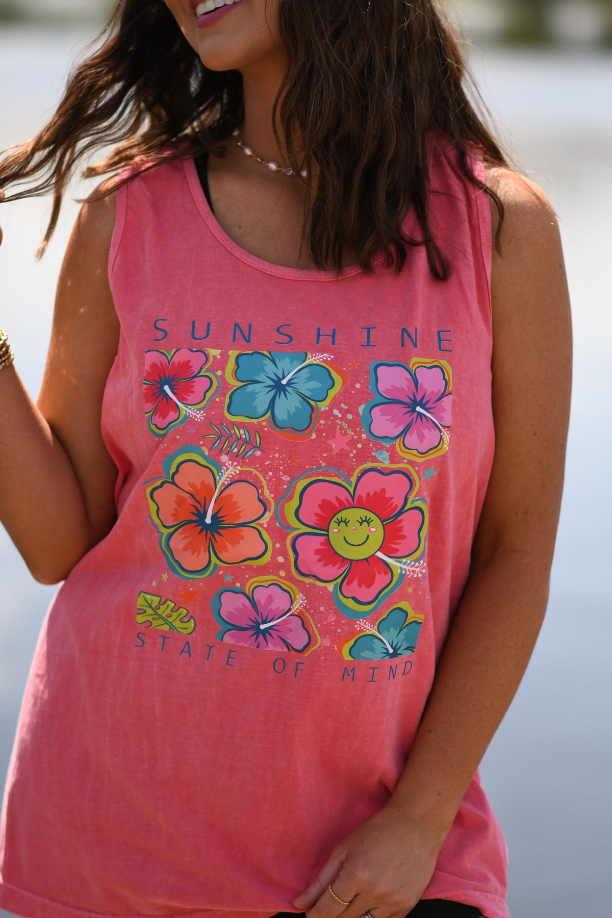Sunshine State Of Mind Floral Tank/Tee