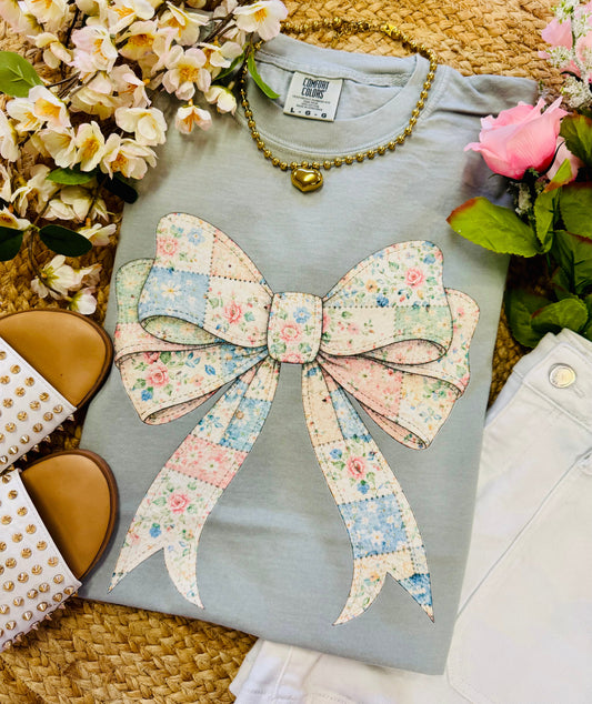 Patchwork Bow Tee