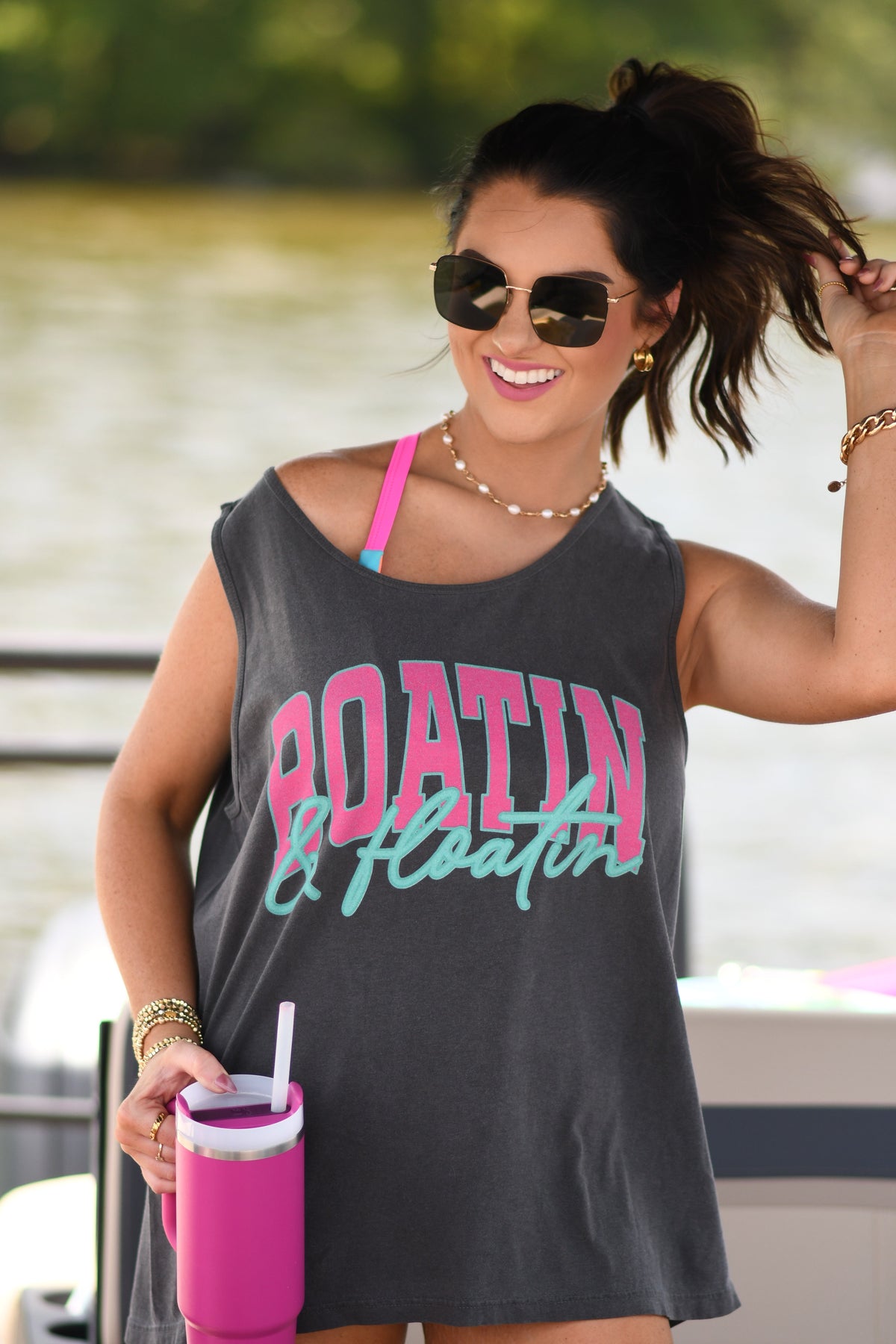 Boatin’ And Floatin’ Tank/Tee