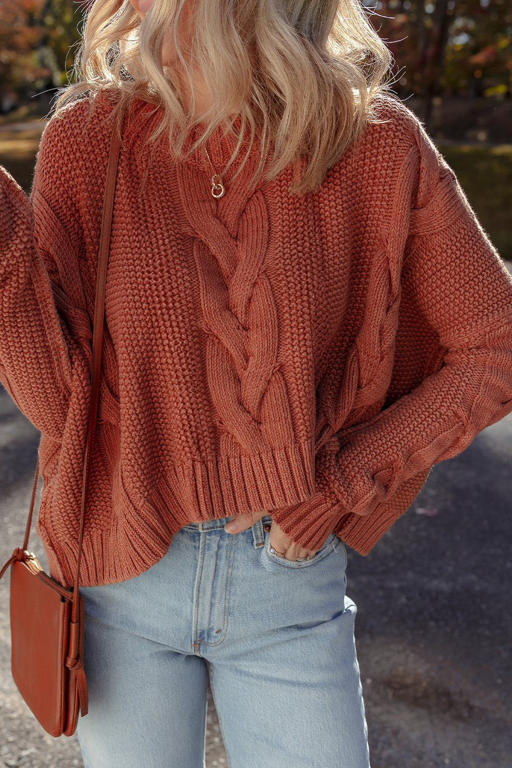 Willaira Slouchy Textured Knit Sweater