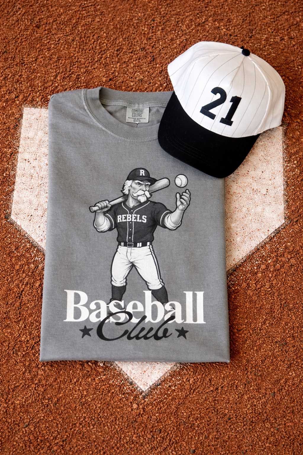 Baseball Club & Softball Club Mascot Tees (60 Mascots Available)