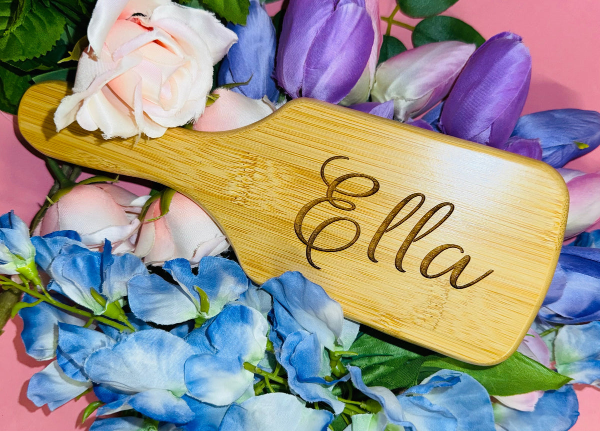 Custom Name Wooden Hair Brush