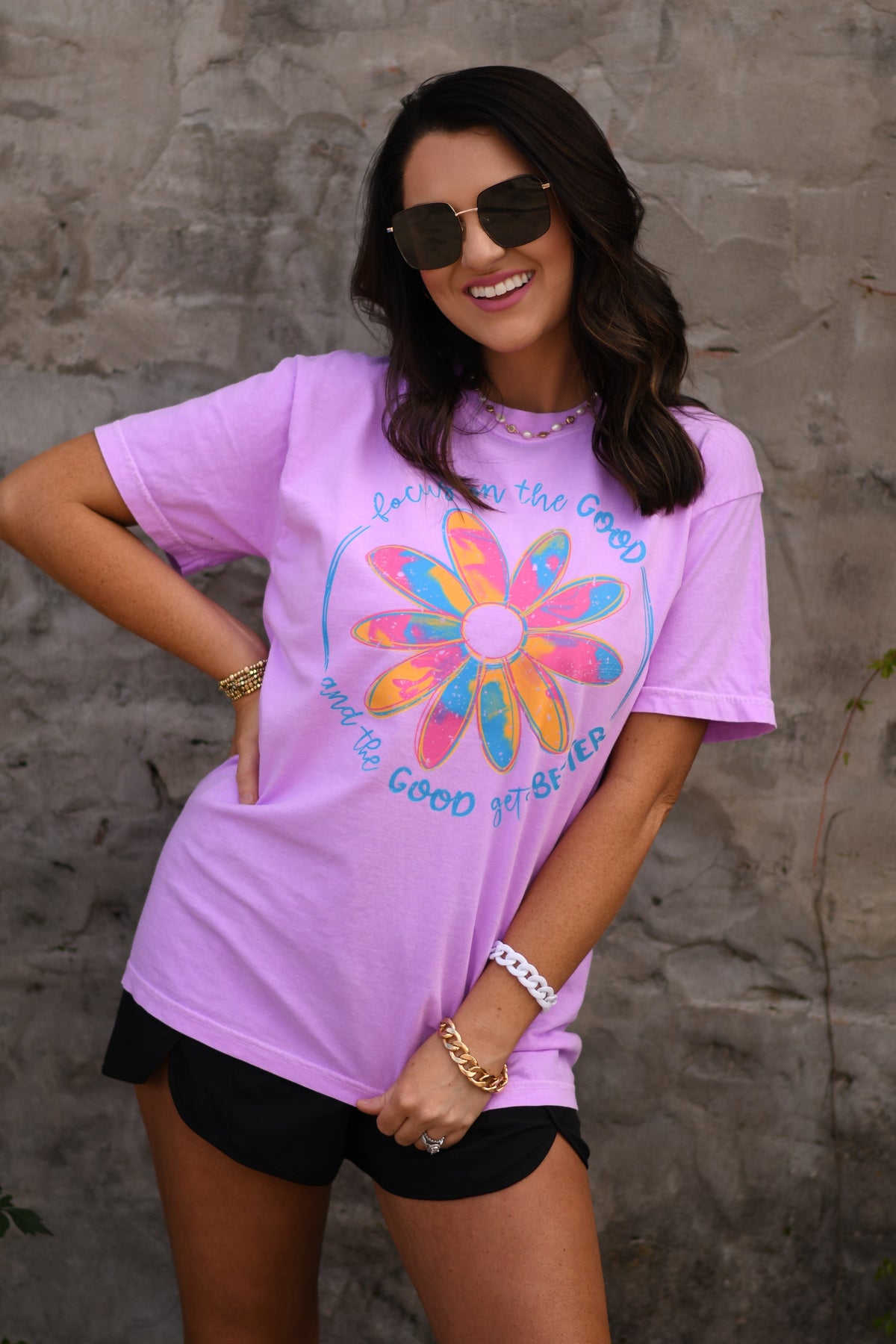 Focus On The Good Flower Tee