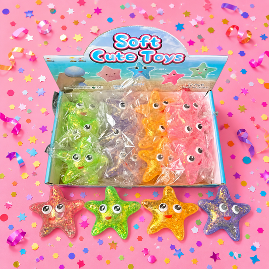 Glitter Starfish Squishy *May 11-15 Shipment*