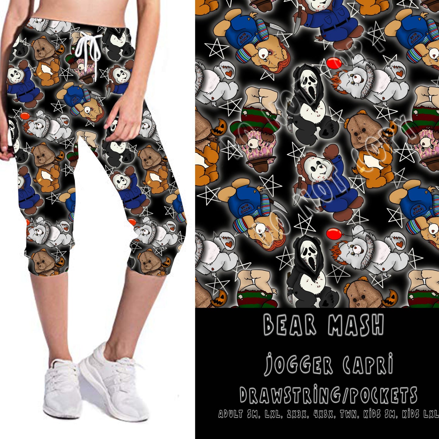 BEARY SCARY RUN- BEAR MASH-LEGGINGS/CAPRI/JOGGER/JOGGER CAPRI