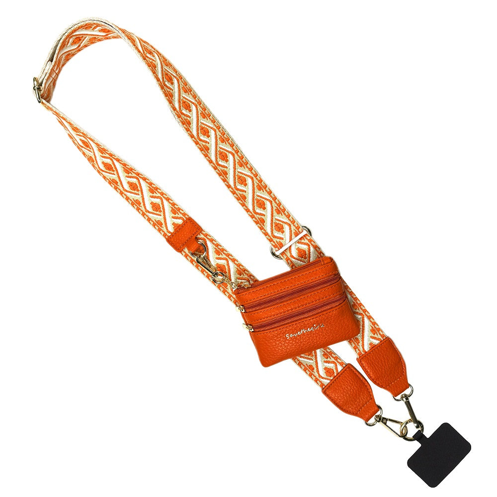 Clip & Go Strap w/Zippered Pouch XOXO