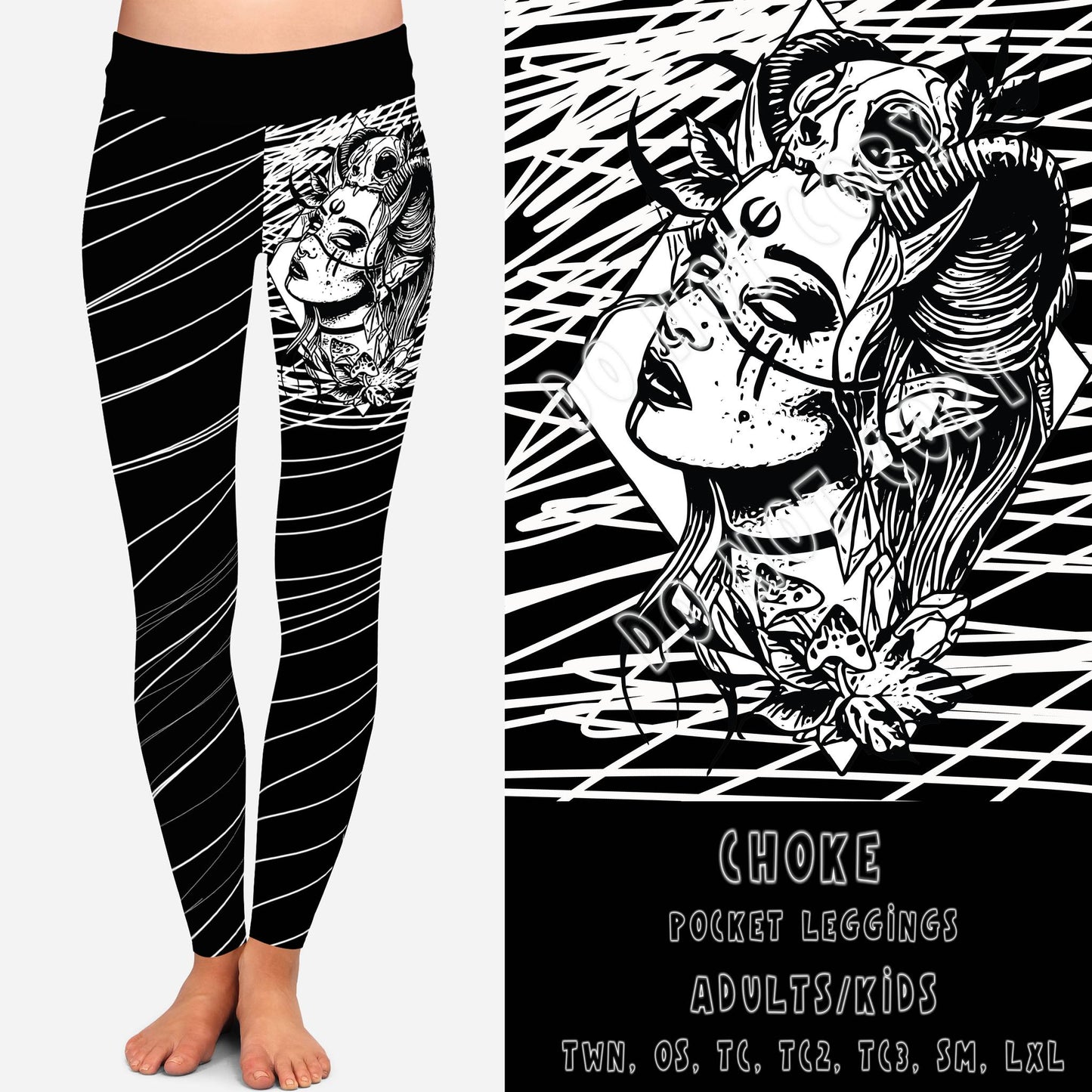 DARK TWISTED RUN- CHOKE-LEGGING/JOGGER