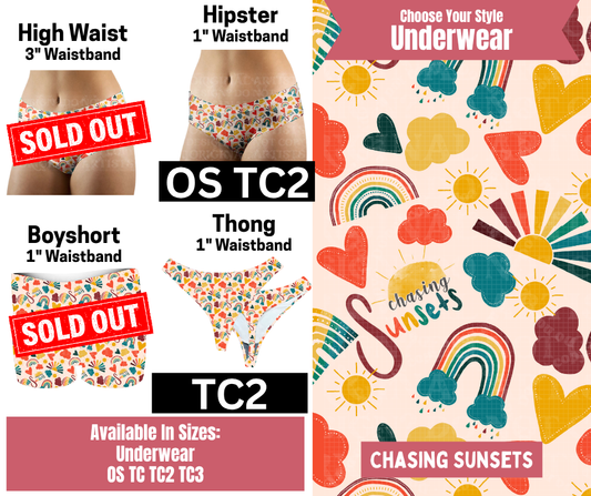 Chasing Sunsets Hipster Underwear