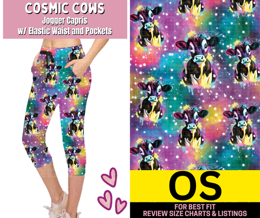 Cosmic Cows Jogger Capri