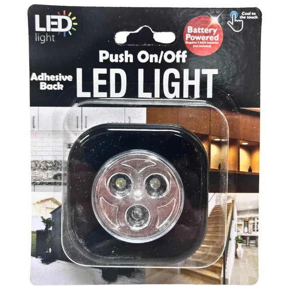 SQUARE LED PUSH NIGHT LIGHT