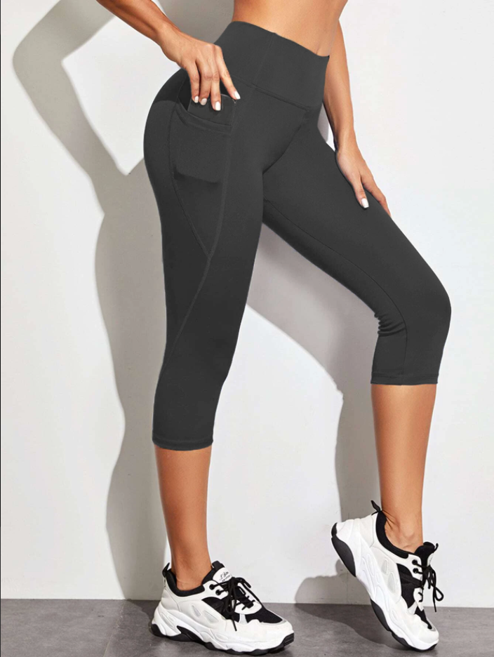 SPC RUN-DEEP CHARCOAL- POCKET CAPRI- 2 OPTIONS