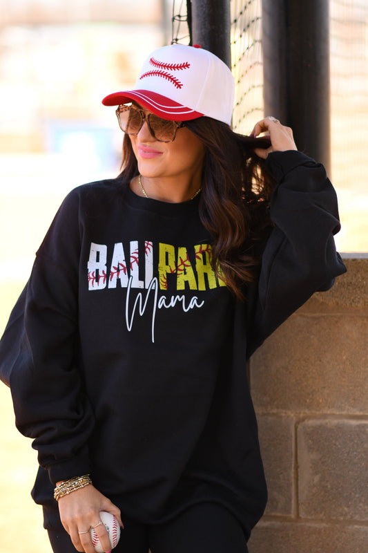 Ballpark Mama Baseball And Softball Tee/Sweatshirt