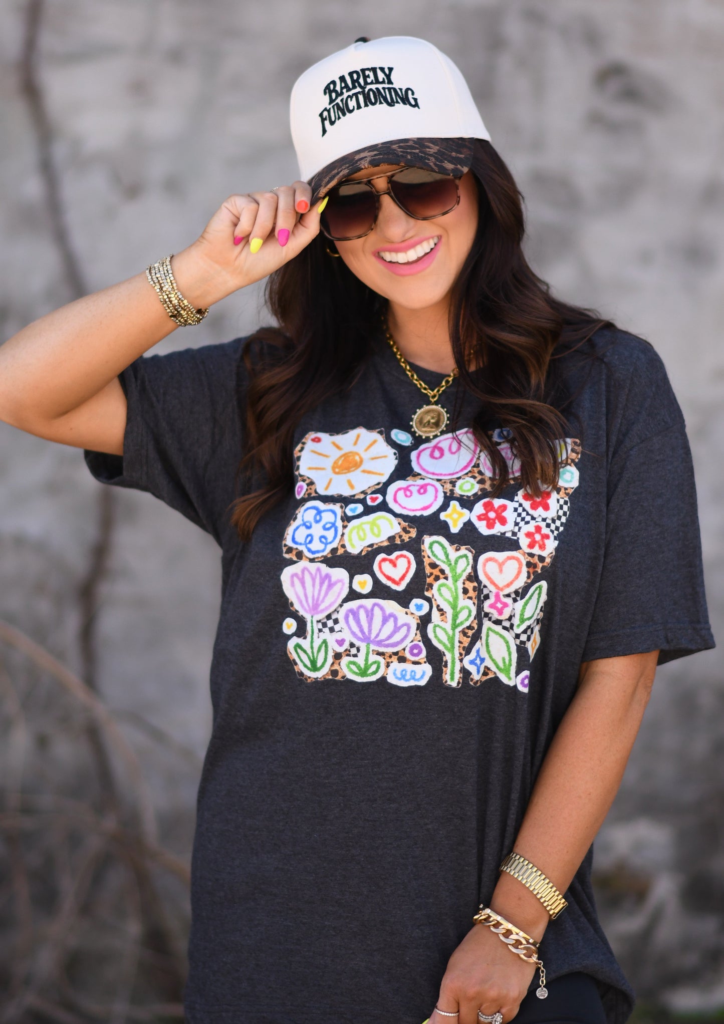Leopard Floral Icons Tee
