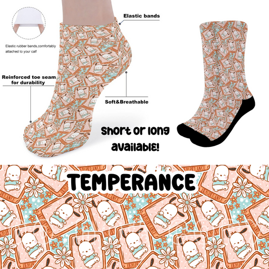 TEMPERANCE - CUSTOM PRINTED SOCKS ROUND 2