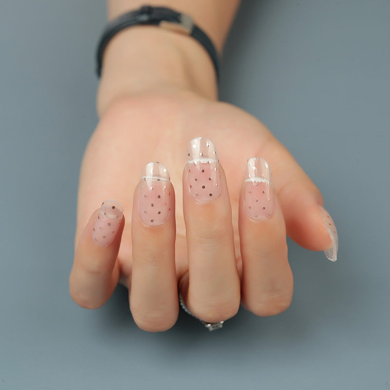 Rose Gold Dots - Sheer Overlay