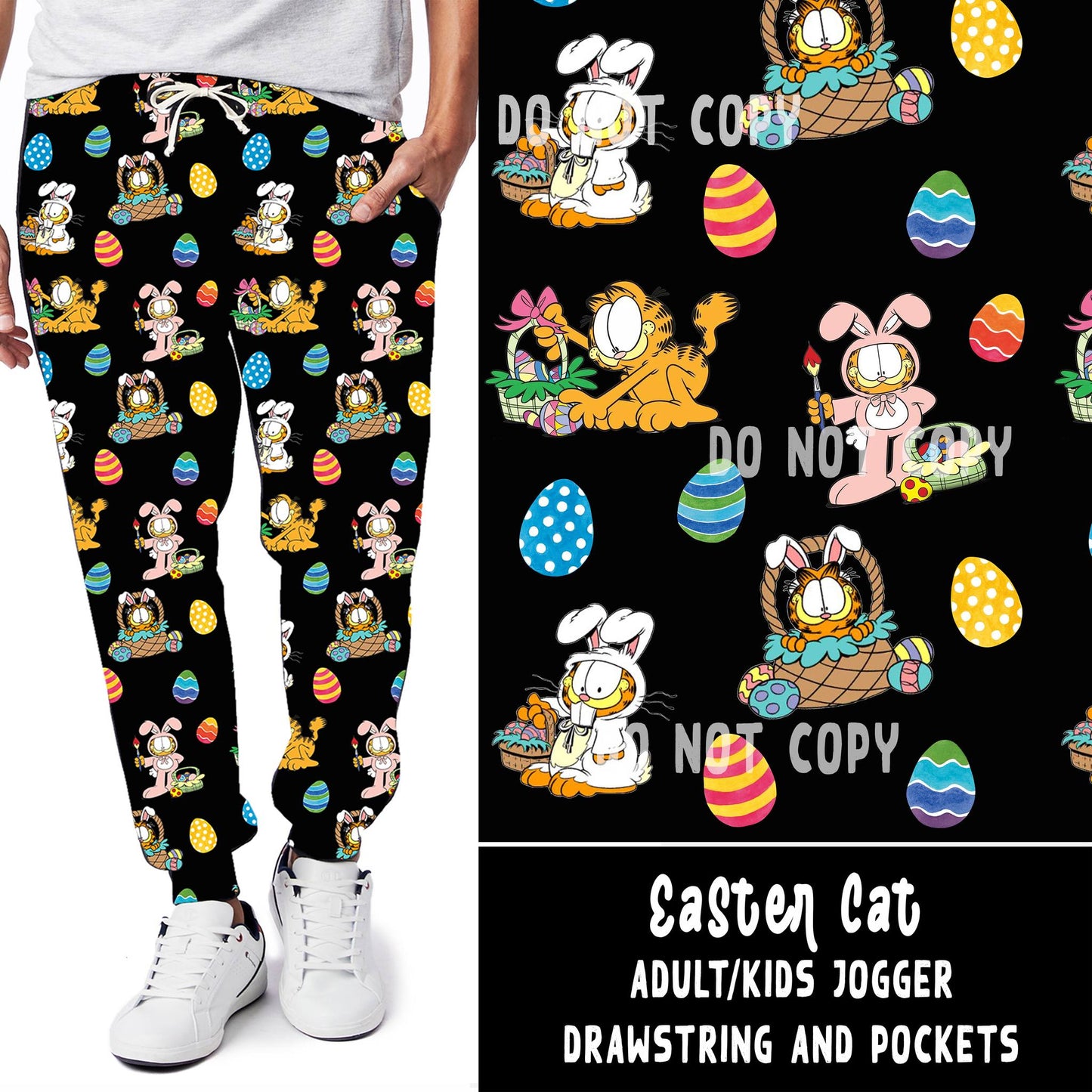 SPRING BASH RUN-EASTER CAT LEGGINGS/JOGGERS