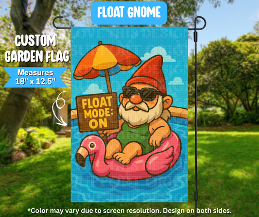 Float Gnome Garden Flag