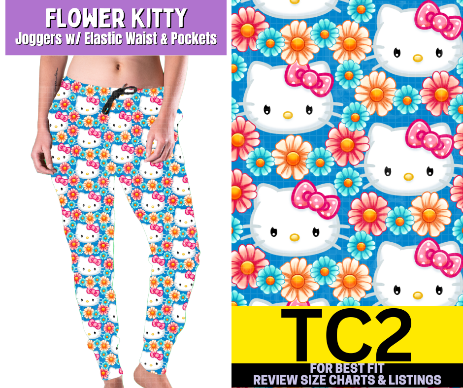Flower Kitty Joggers