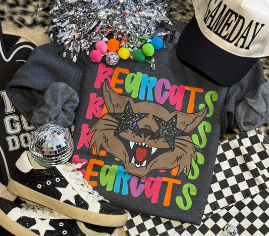 Bearcats Neon Mascot Sweatshirt