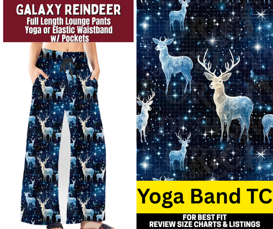 Galaxy Reindeer Full Length Lounge Pants