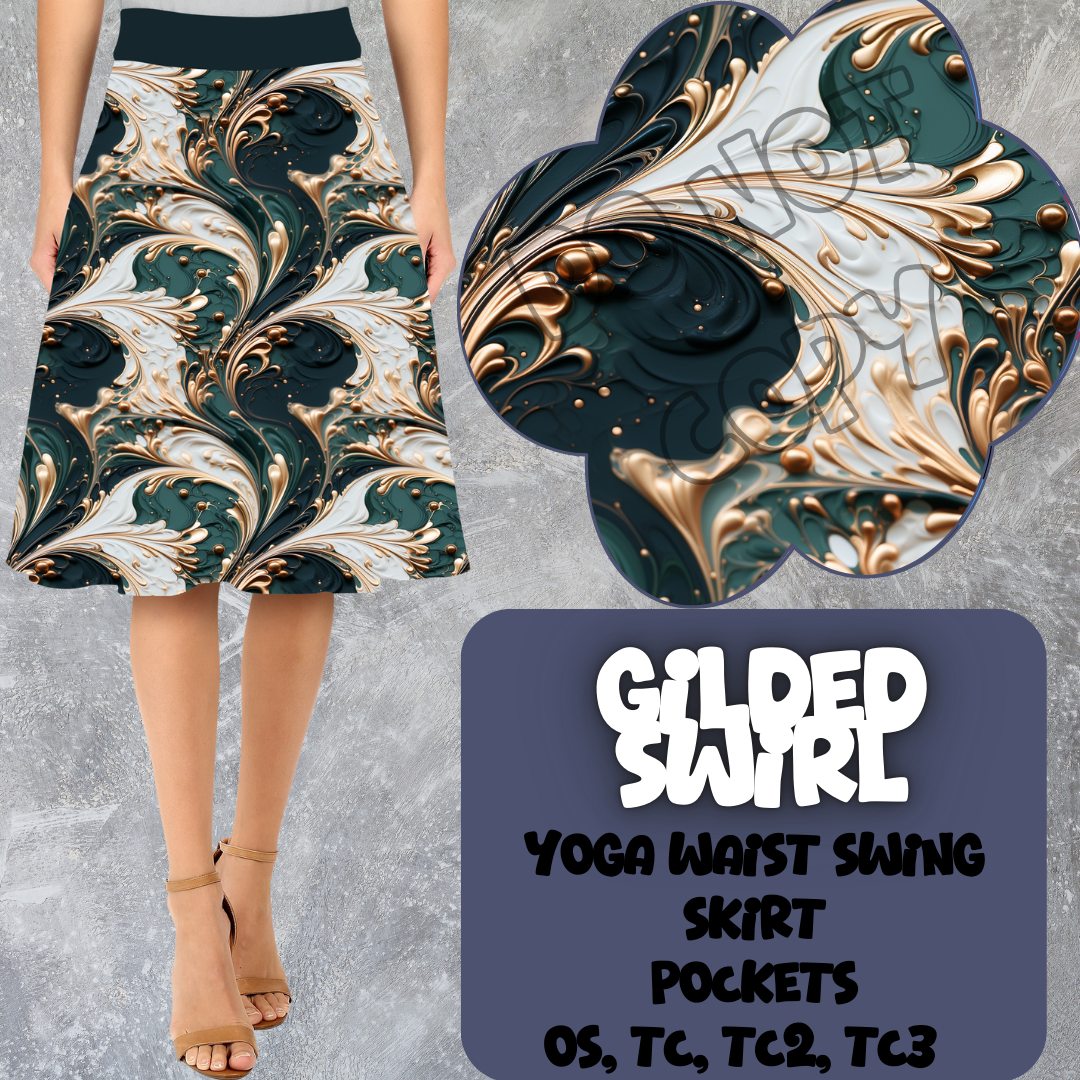 GILDED SWIRL - SWING SKIRTS RUN 6 - PREORDER CLOSING 3/13