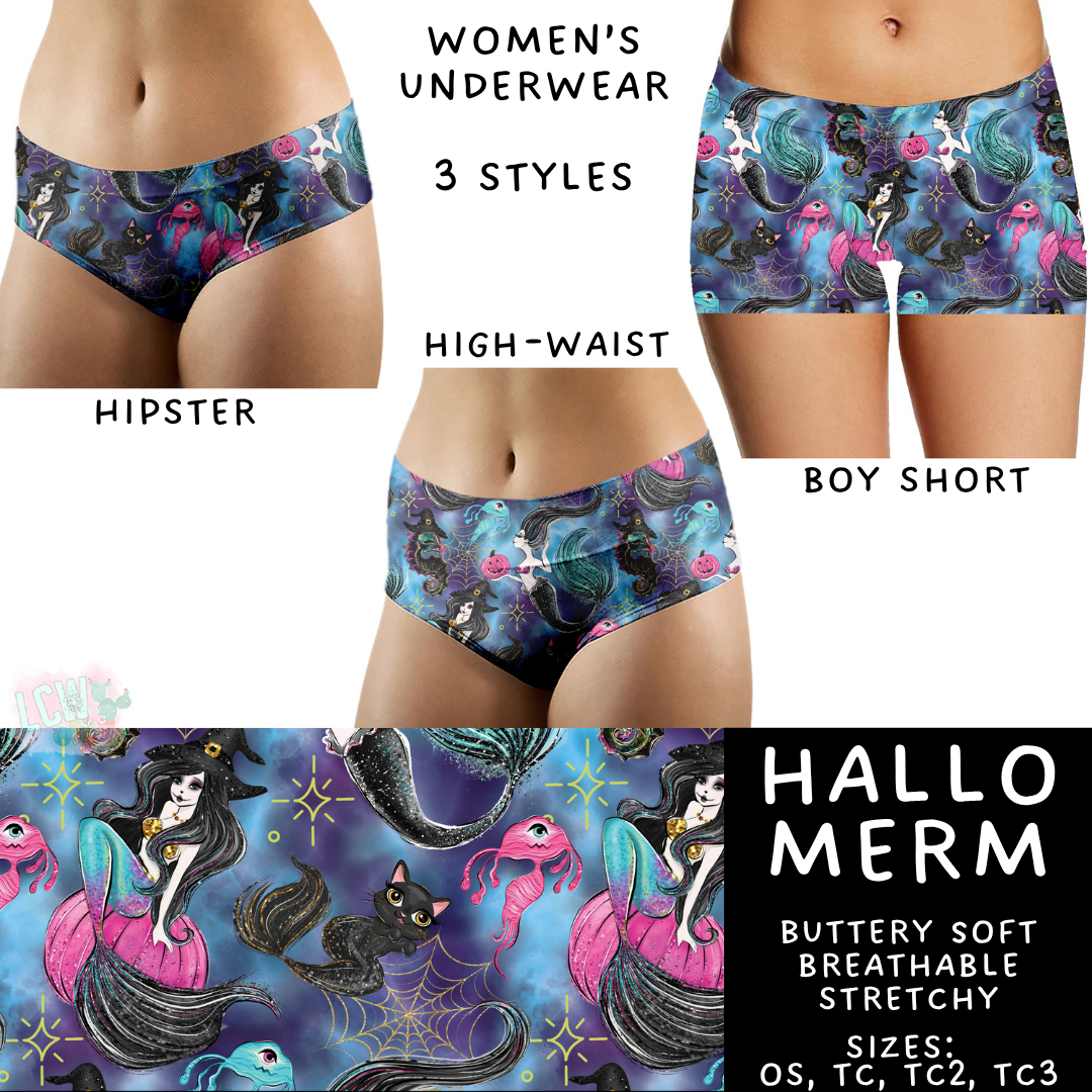 Ready To Ship - Hallo Merm Women's Underwear - Boy Short TC2