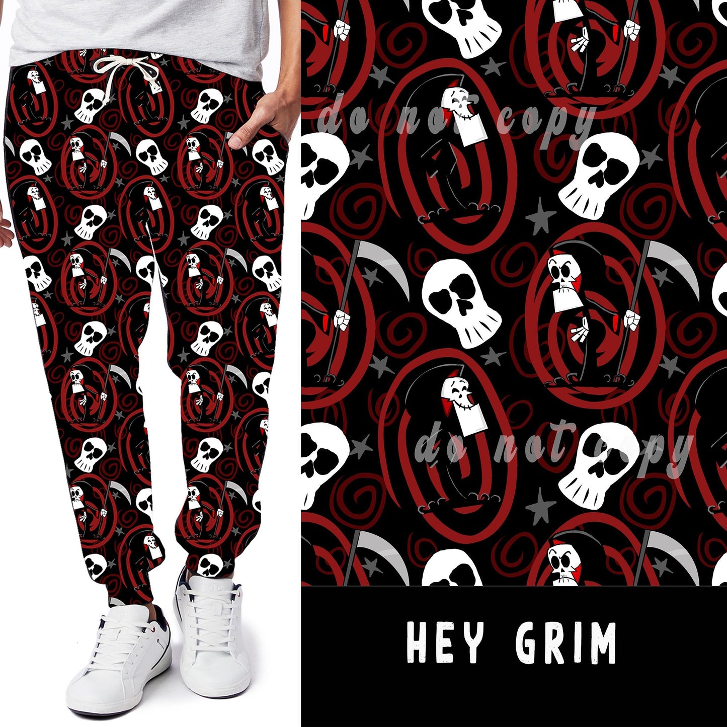 90'S TOON RUN- HEY GRIM LEGGINGS/JOGGERS