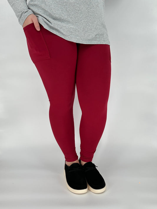 Cranberry Pocket Leggings!