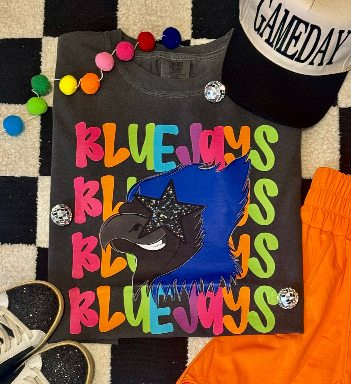 Blue Jays Neon Mascot Tee