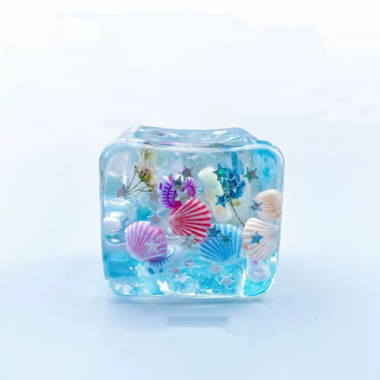 Blue Under The Sea Cube Squishy - READY TO SHIP