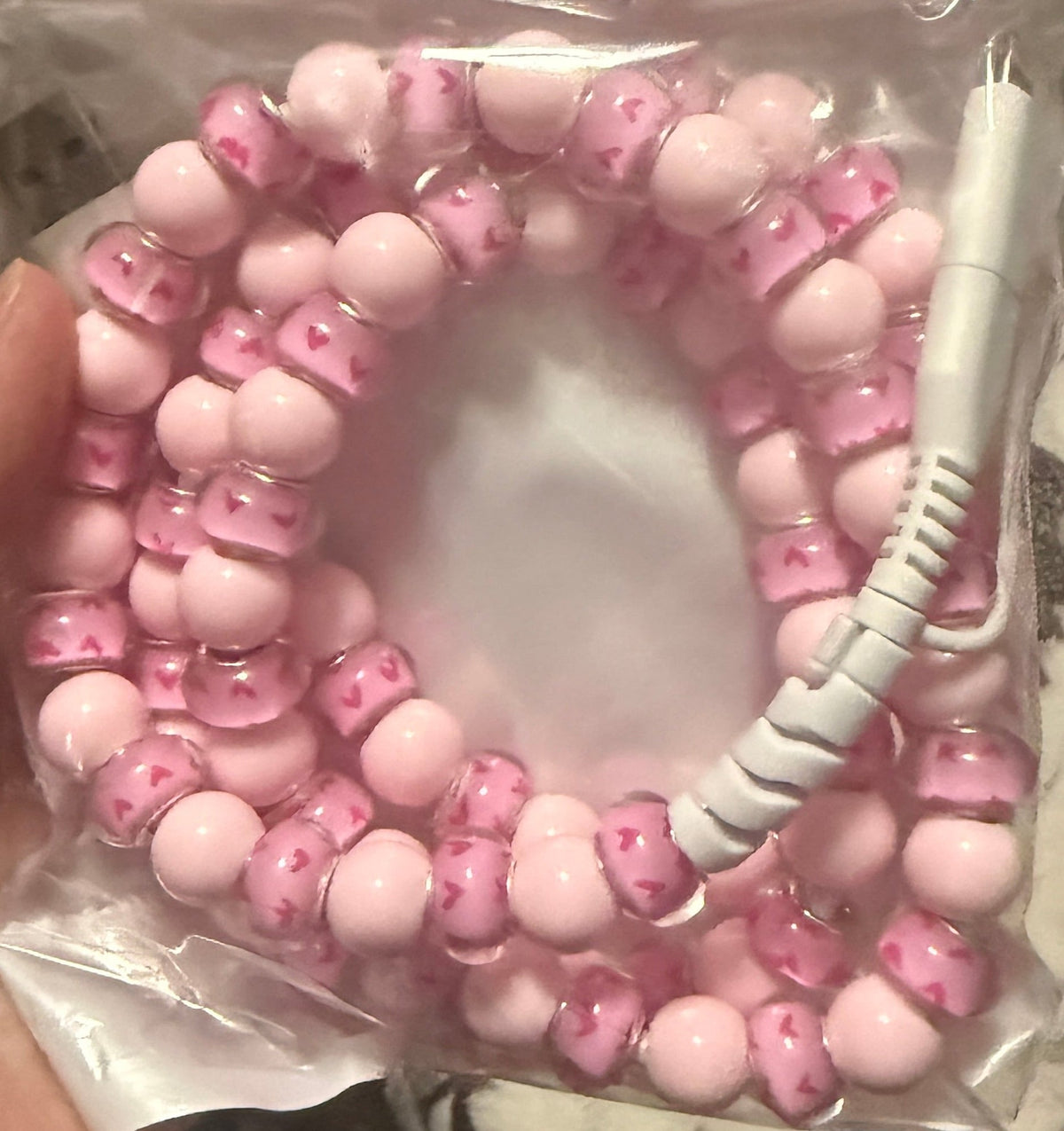 FUN DESIGNED BEADED 4-IN-1 FAST CHARGING CABLE - GREAT QUALITY AND LOTS OF COLORS