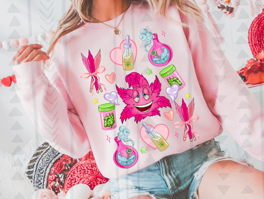 PINK SMOKE SWEATSHIRT