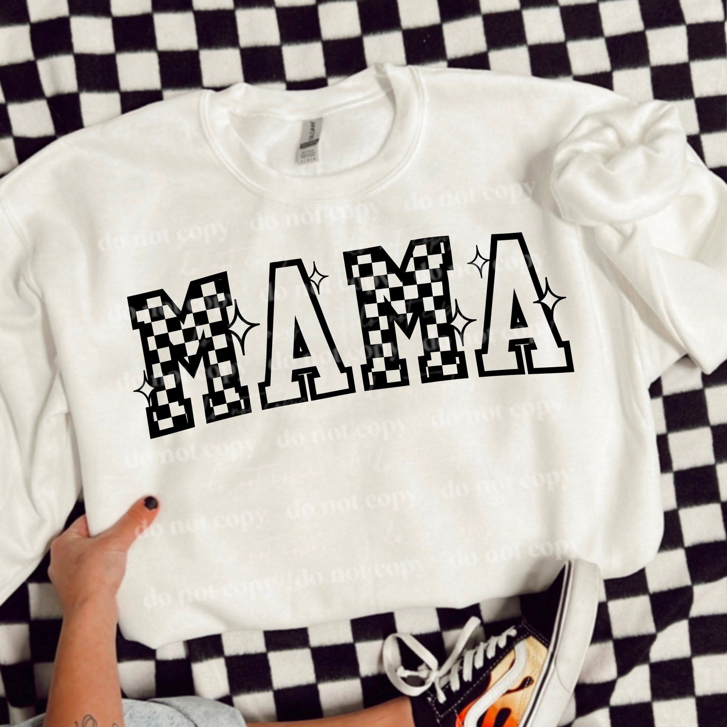 CHECKER MAMA SWEATSHIRT