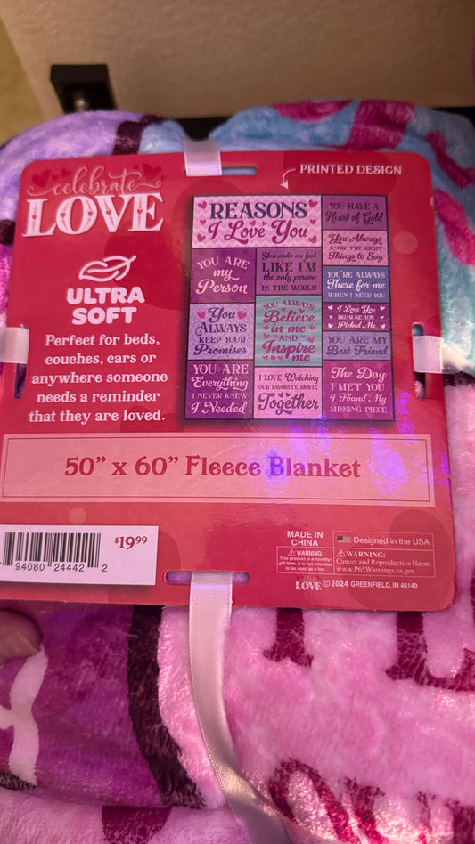 LOVE THEME BLANKET - FINAL SALE