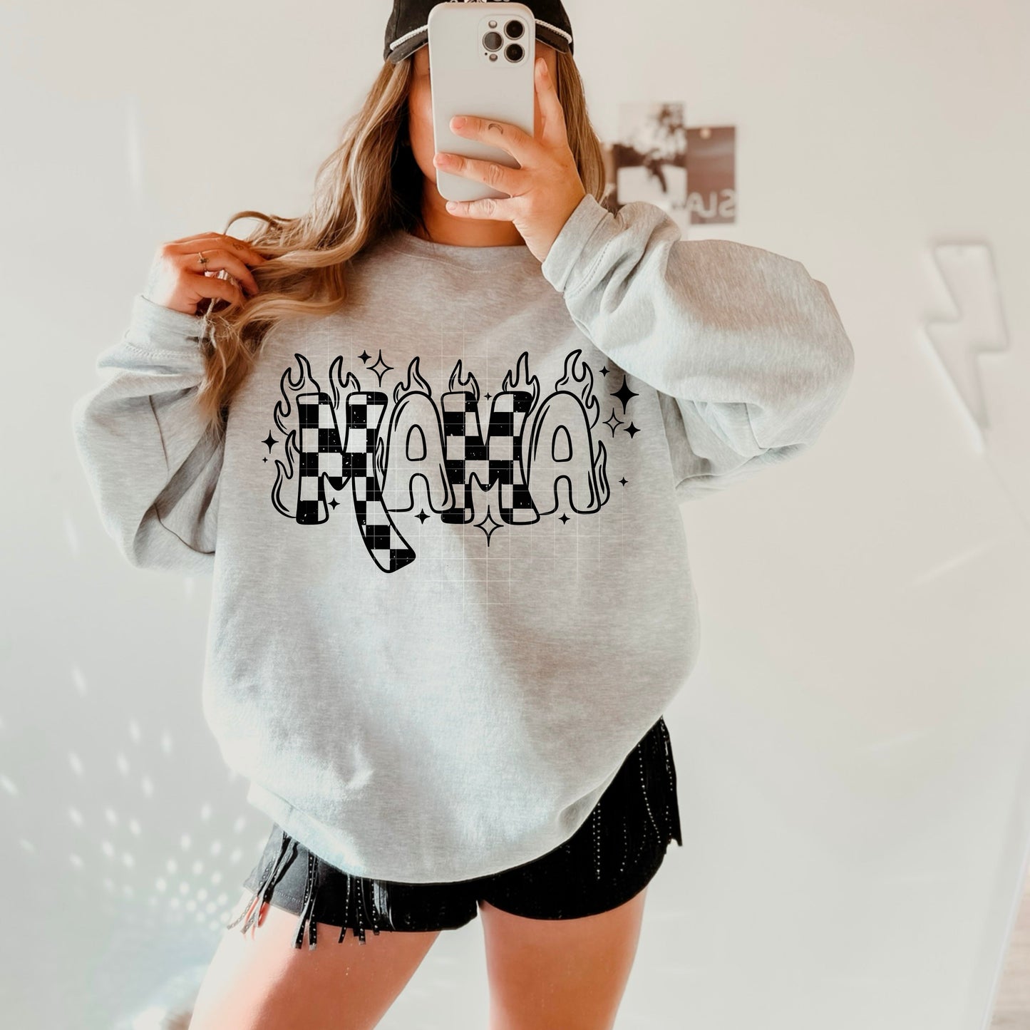 MAMA CHECKER SWEATSHIRT