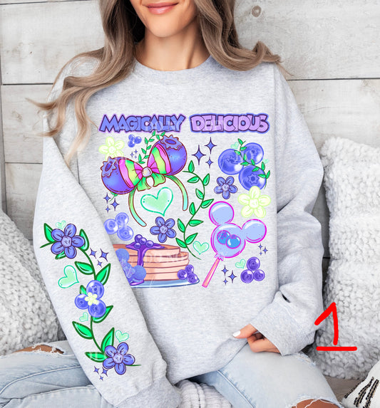 MAGICALLY DELICIOUS SWEATSHIRT W/ SLEEVE PRINT COLLECTION