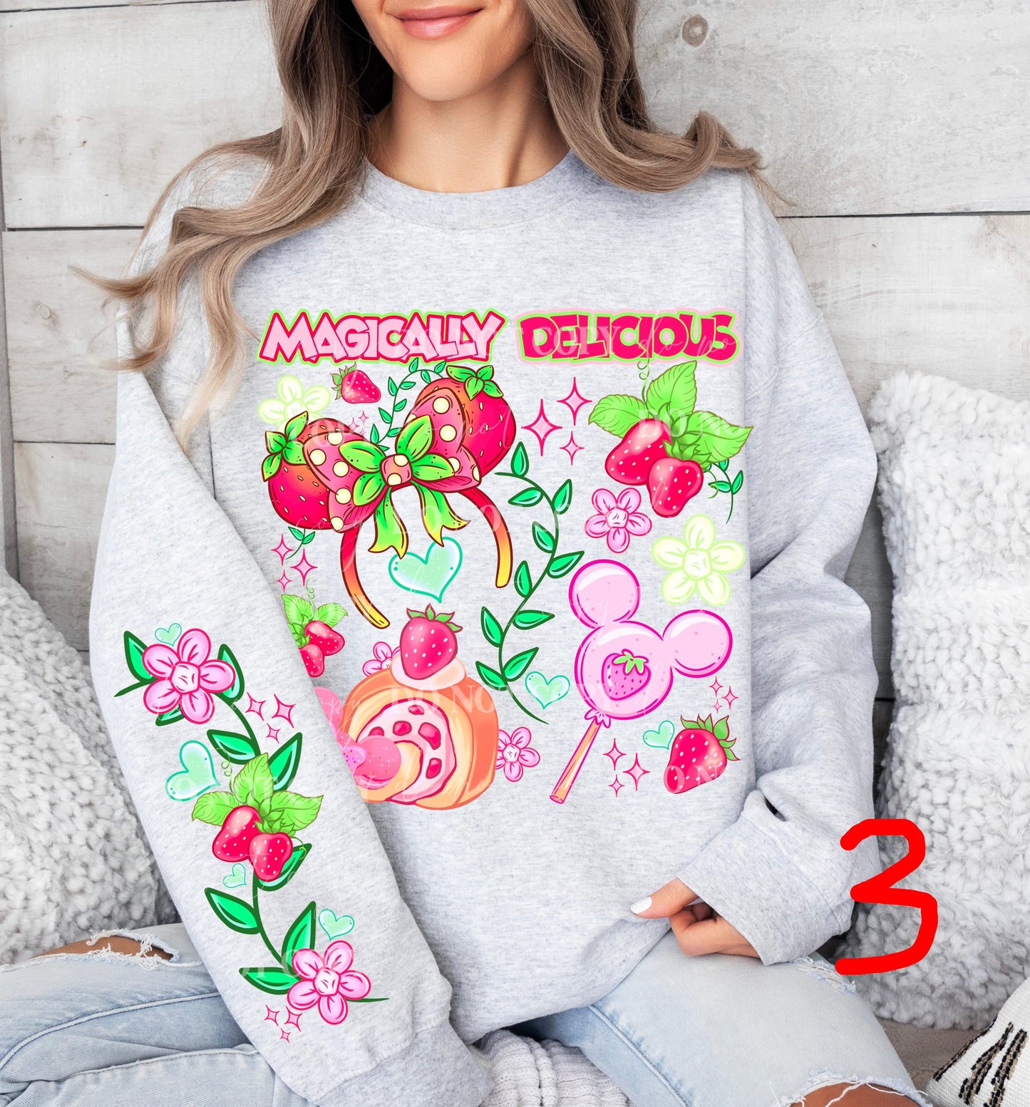 MAGICALLY DELICIOUS SWEATSHIRT W/ SLEEVE PRINT COLLECTION