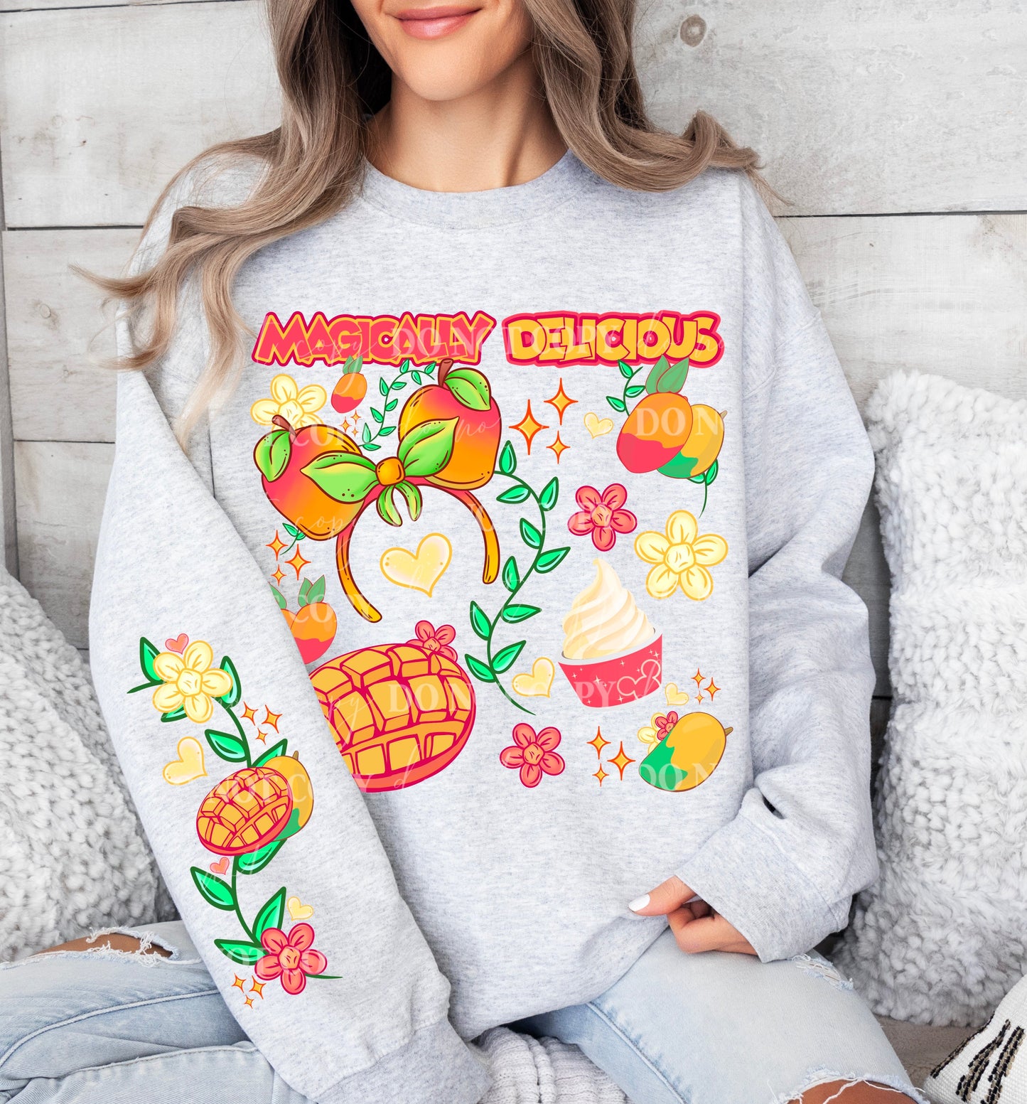 MAGICALLY DELICIOUS SWEATSHIRT W/ SLEEVE PRINT COLLECTION