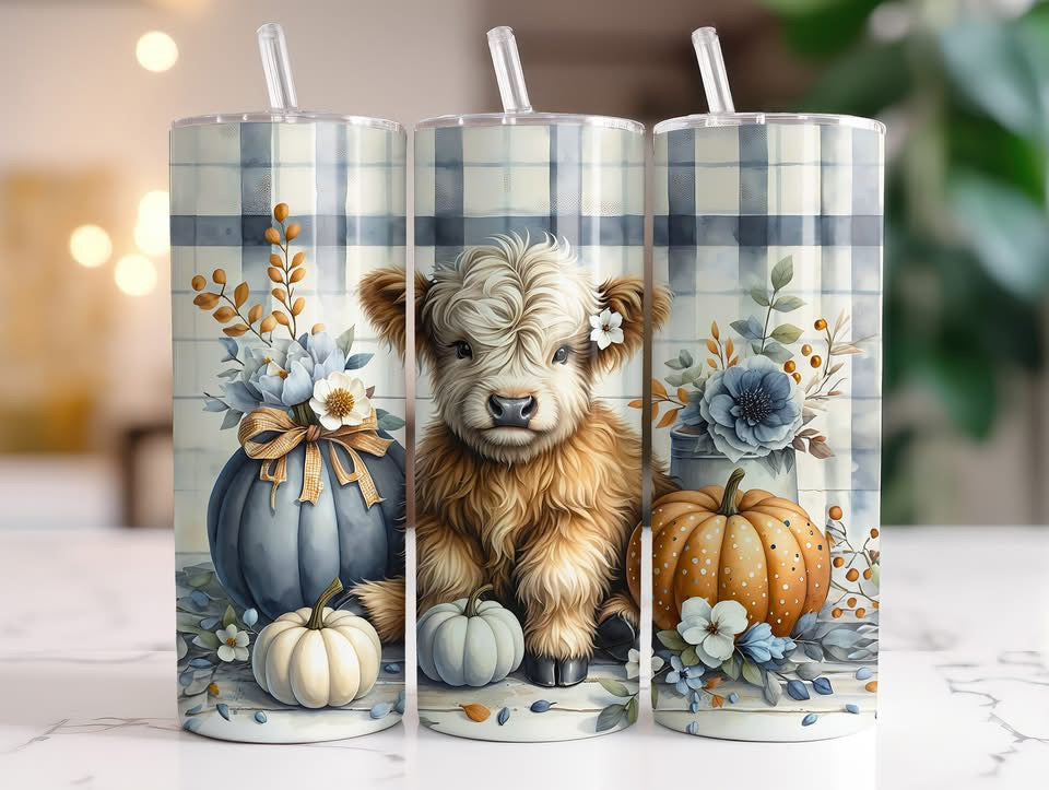 FALL THEMED 20 OZ TUMBLERS - BRAND NEW